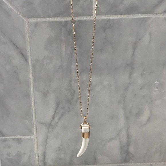 Stella & Dot Jewelry - Stella & Dot Ivory horn necklace on gold chain